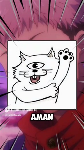 ¿Por qué Gege Akutami usa un Gato Cíclope como Avatar #anime #jujutsukaisen