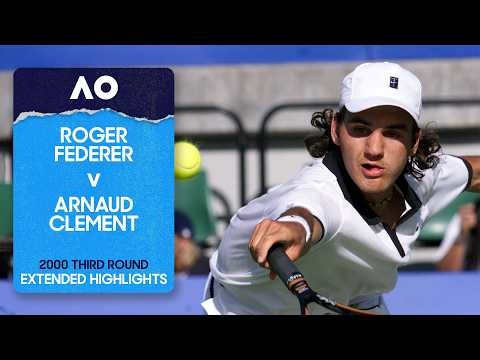 Roger Federer v Arnaud Clement Extended Highlights | Australian Open 2000 Third Round