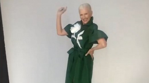 Maye Musk dances in Harper's BAZAAR magazine photoshoot