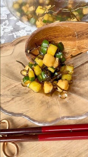 佃煮昆布の長芋きゅうり和え シャキッ‼️っとねばうま‼️ おつまみにもおかずにも❗️ ご飯のおかわりがとまりません😊 #佃煮昆布 #簡単レシピ #佃煮アレンジ