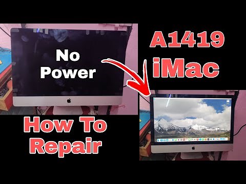 imac not turning on | A1419