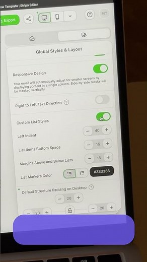 Bullet spacing and color changing in Stripo #shorts