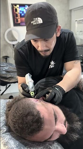 Side Head Script Tattoo | Bold Lettering