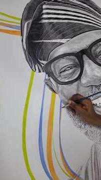 The joy expressed on this portrait, is simply transmissible. #pointillism #art