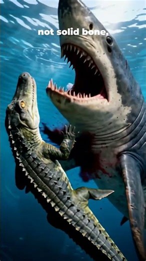 MEGALODON VS MOSASAUR: WHO WINS? 🦈🦎 #shorts