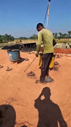 Brick making begins with fire – watch how it’s done.😱 #shortvideo