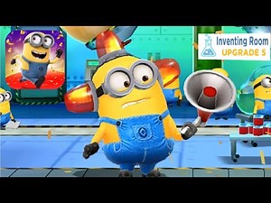 Minion Rush Bee-do rare minion Costume Inventing room fullscreen android gameplay walkthrough