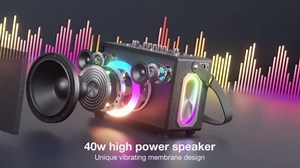 Karaoke Machine with Lyrics Display,12.1'' Touch Screen, 2 Wireless Mics, Professional All-in-one Karaoke System, Portable Karaoke Speaker for Home Outdoor Party(Stand Included) (Large)