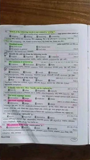 Master book synonym & antonym