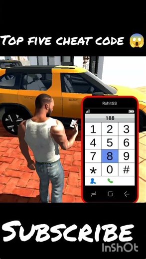 Top five cheat code 😱 Indian bike driving 3d #indianbikedriving3d #shorts