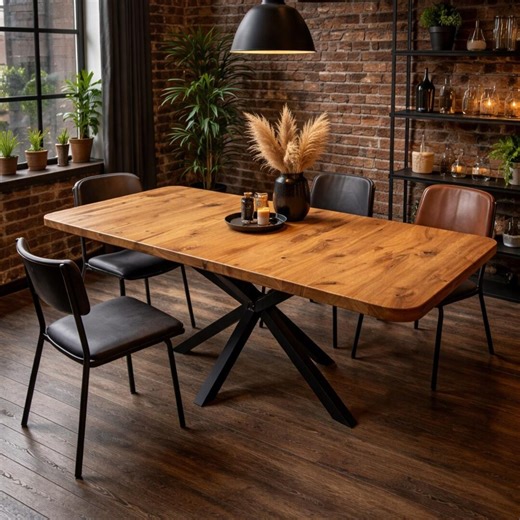 Drop Leaf Solid Oak Dining Table: Wood Extendable Table, Vintage Gift - Etsy