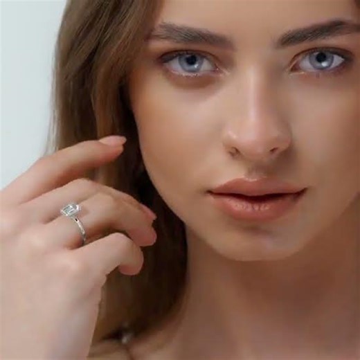 Emerald Cut Lab Diamond Engagement Ring #bridaljewelry #diamond #jewelry #ring #wedding