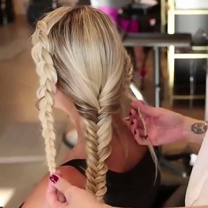 Mermaid combo braid By: @theconfessionsofahairstylist | MetDaan