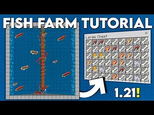 Minecraft BEST AFK Fish Farm | Bedrock 1.21 Tutorial!