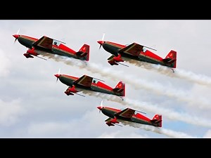 RJ Falcons Extra 300 - Aerobatics Formation Display Flight - Takeoff, Flight, Landing - AFW2014