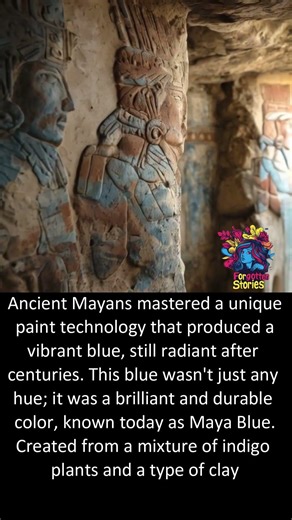 A color made centuries ago… .#Mayans #History #AncientTech #Science #Facts