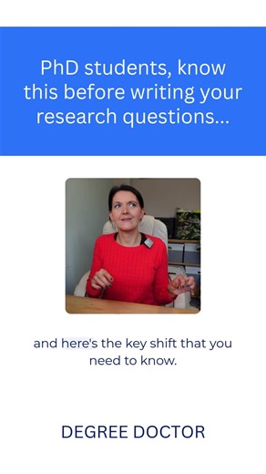 How to develop research questions for qualitative PhD research