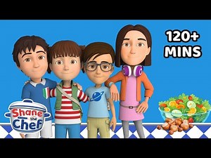 Cooking With Friends! 🥘 Shane the Chef | Healthy Cooking Cartoons For Kids