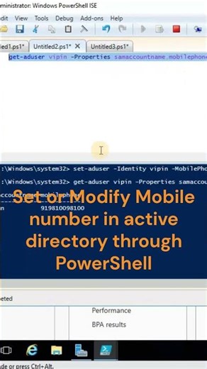 Change Mobile number in active directory quickly #techvideo #windows