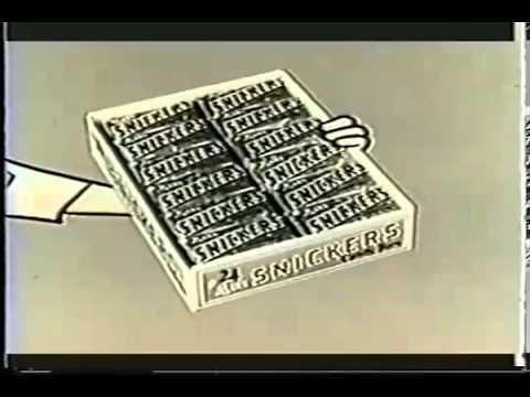 VINTAGE LATE 50's SNICKERS ANIMATED CANDY COMMERCIAL