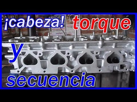 TORQUE DE CABEZA y secuencia de apriete. motor 2.4 altima