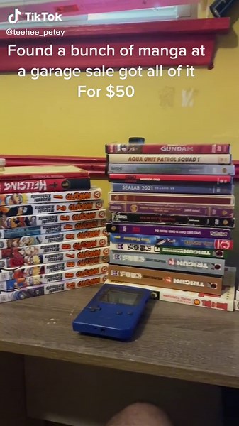 Pretty good find at a garage sale #manga #mangahaul #garagesale #garsgesalefinds
