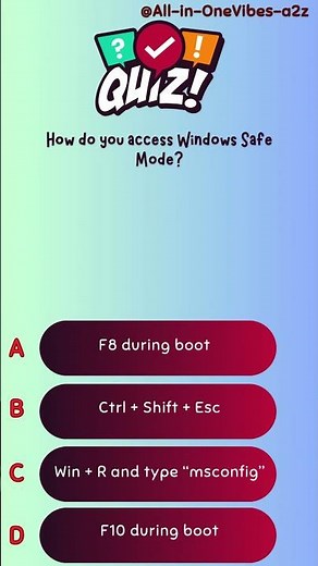 How do you access Windows Safe Mode?