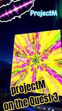 *ProjectM* music visualizer on the Quest 3 #milkdrop #geiss #winamp #metaquest3 #vr