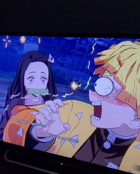 Bros shy #anime #demonslayer #zenitsu #nezuko #tanjiro #kimetsunoyaiba #animetiktok #weeb #comedy