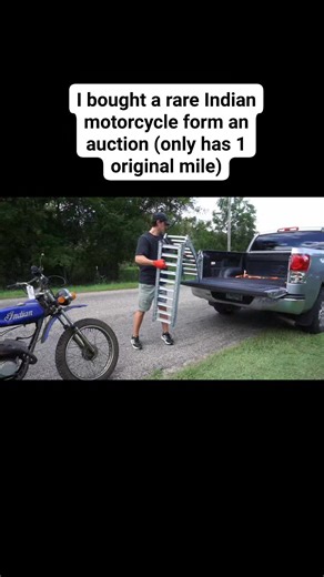 9K views · 83 reactions | I bought a rare Indian motorcycle form an auction (only has 1 original mile) #Indian #motorcycle #rare | 2vintage | Facebook