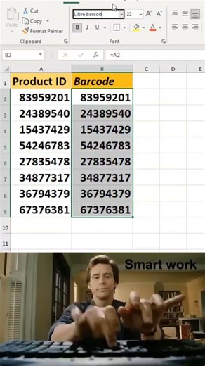 How to Insert a Barcode in Excel | #excel #barcode #insert #exceltricks