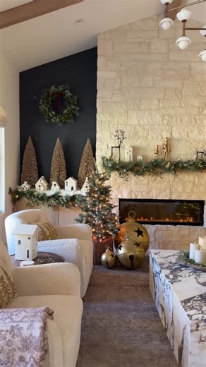 Pottery Barn on Instagram: "Jingle all the way 🔔 Whether they’re on your porch, door, or mantel, our new Oversized Bells make every spot feel merry. Tap to shop! 📹: @lisakanegae #mypotterybarn"
