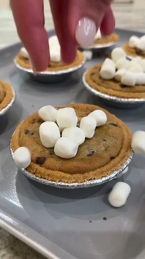 Mini S'mores Cookie Pies