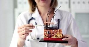 Doctor Cosmetologist Shows Structure Anatomy Skin Stock Footage Video (100% Royalty-free) 1099834199 | Shutterstock