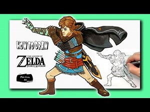 How to Draw Link from Zelda Tears of the Kingdom