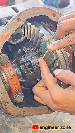 Differential Gear Setting Explained ⚙️ | Ring & Pinion Adjustment #Shorts