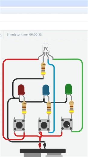 Push Button Controlled RGB LED Circuit | RGB LED Color Control