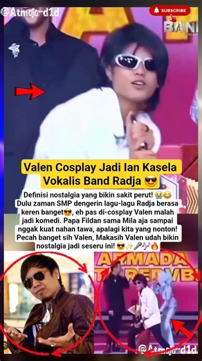 Valen Cosplay Jadi Ian Kasela Vocals Band Radja 😎 #valenda7 #iankasela #da7indosiar #cosplay