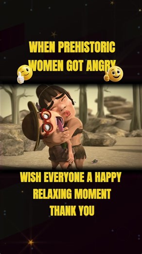 Prehistoric Girl's Rage 🤣🤣🤣🤣 #cartoon #viral #cartoonme #foryou #fyp