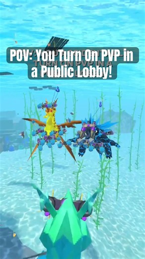 POV: You Turn PVP On in a Public Lobby! #sharkgo #game #vr #contentcreator #skit #funny #ug #public