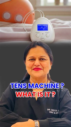 Dr. Geeta Jain | Gynecologist on Instagram: "TENS Machine: Your secret weapon for labor? ⚡🤔 Looking for drug free labor pain relief during contractions? A TENS machine for pregnancy could be your new best friend. Dr Geeta Jain explains how it works, why expecting moms love it, and how this simple device supports a more comfortable birthing experience. 🙌✨ [TENS machine, labor pain relief, pregnancy pain management, drug free childbirth, natural labor support, contraction pain relief, maternity 