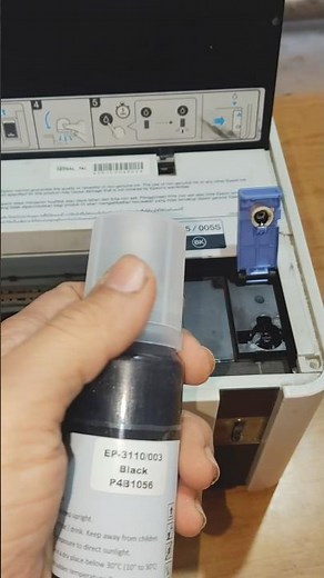 How to refill ink Epson M1120 #shorts #epson #printer #viral #trending #refill #trick #new #blackink