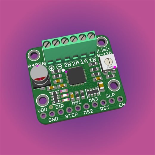 The A4988 is a classic stepper driver in a new fit