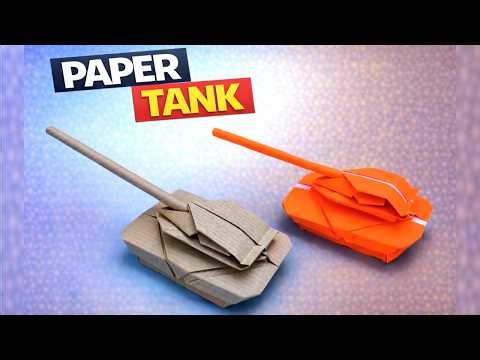 Paper Tank That Looks Real 😲 | Easy Origami Tank Tutorial (No Glue)
