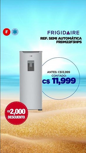 Frigidaire 8 cu ft semi-automatic refrigerator with no down payment for C$11,999 | El Gallo más G...