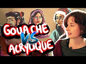 GOUACHE VS ACRYLIC! 🔥 / The differences