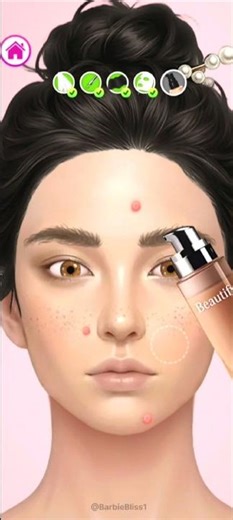 Makeover Studio Makeup Game 💄 | Satisfying Foundation Tutorial 😍 @BarbieBliss1 #shorts #fyp