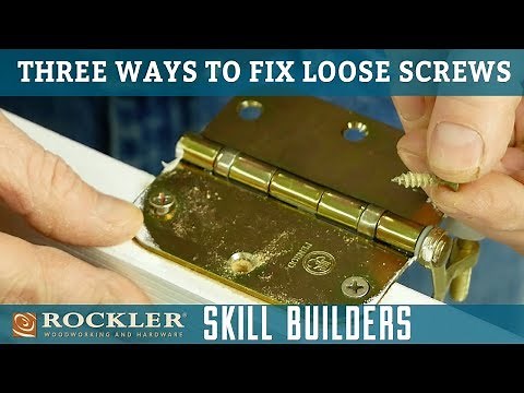 How to Fix Loose Wood Screws | Rockler Skill Builders