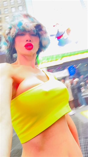 Like my colorful style for our amazing New 2026? #happynewyear everyone Bai Ling in #timesquare #nyc #wishing you #joy #health #prosperity a magic new #2026 , your #dreamcometrue ,it will when you following my #newyearsresolution for you by watch my video to the end and read my cookie below then you will know😝👏 Click link in bio or type on Google :Bai Ling Hollywood Shop to get the #golden #dragon #outfit I am wearing ,hot #2026 #calendar I made for you. you can still get 40%off but you need t