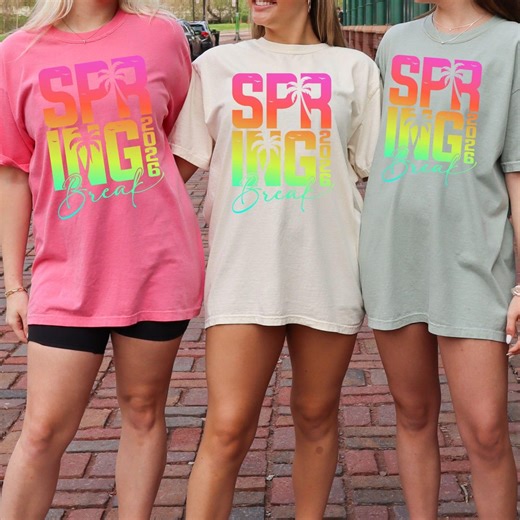 Spring Break 2026 Beach Vacation Matching Shirts, Comfort Colors Unisex Tee - Etsy